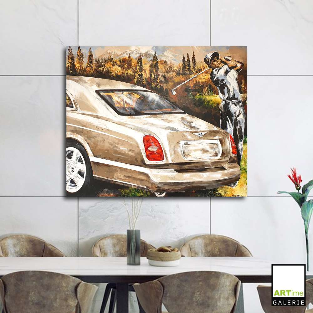 Bentley con vista trasera