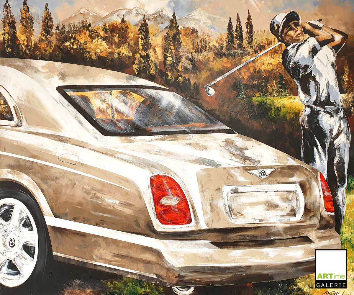 Bentley con vista trasera